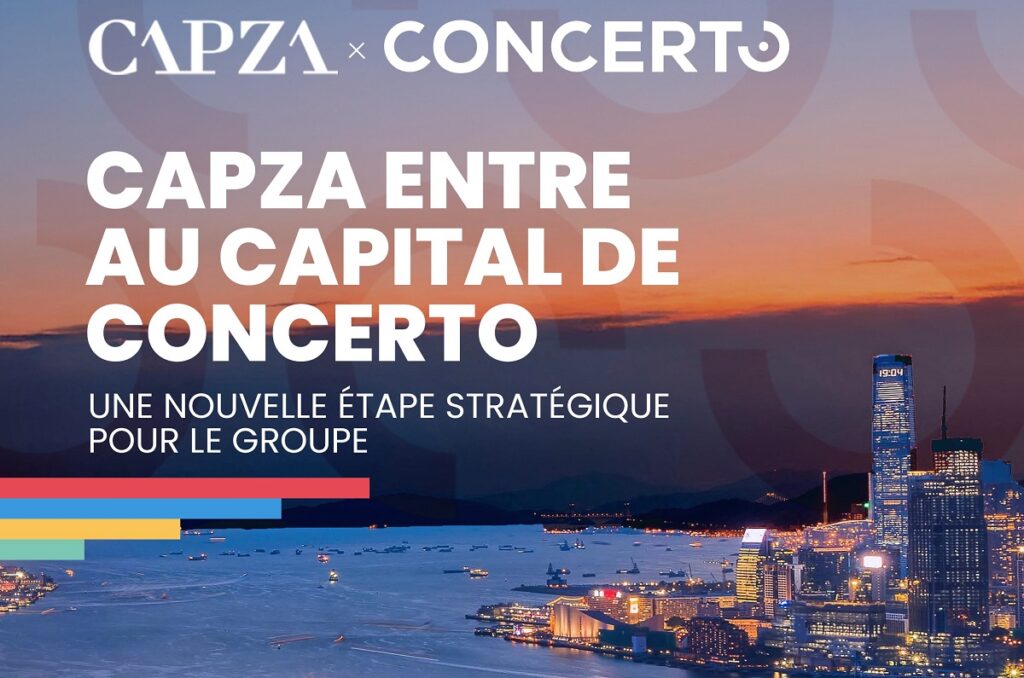 Concerto accueille CAPZA à son capital pour accélérer son développement international