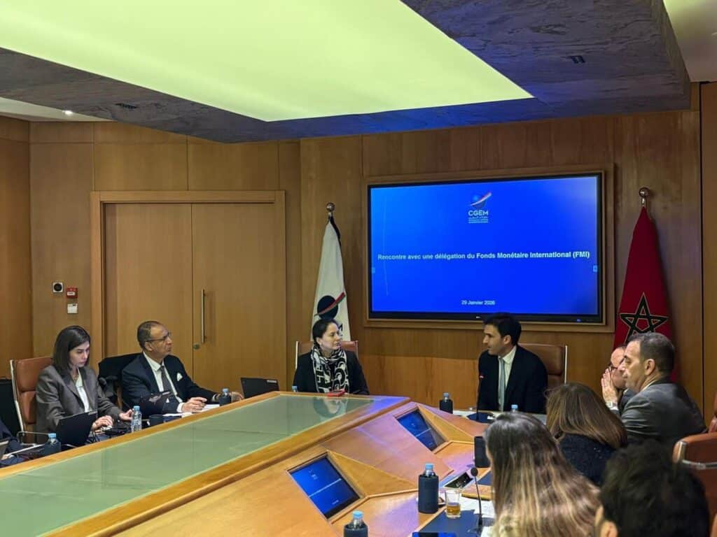 M. Mehdi Tazi, Vice-président général de la CGEM, a reçu une délégation du FMI conduite par Mme Laura Jaramillo.