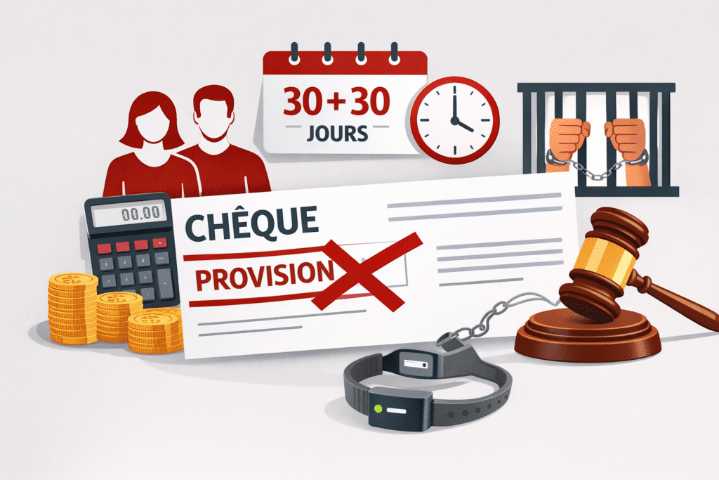 Nouvelle loi sur le chèque sans provision : dépénalisation en famille, délais et fin de la prison automatique