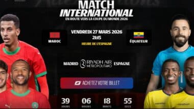 Maroc - Équateur : la billetterie déjà disponible sur la plateforme Fanzone