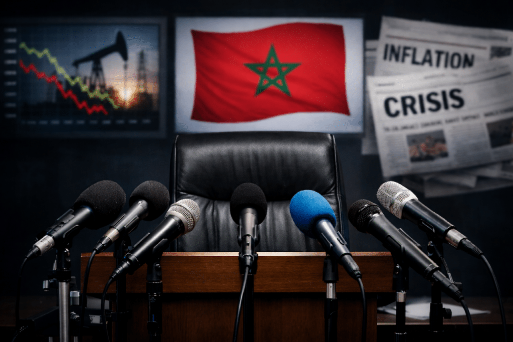 Illustration du silence des responsables politiques face au débat public au Maroc