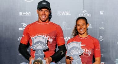 Surf : Teva Bouchgua et Lilias Tebbai signent un doublé marocain historique en Afrique du Sud