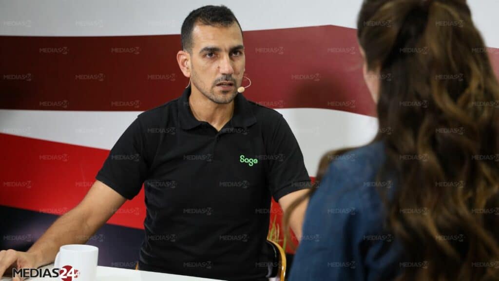 Abdellah Marrakchi, directeur Afrique francophone & Outremer de Sage, au Médias24 Live Studio