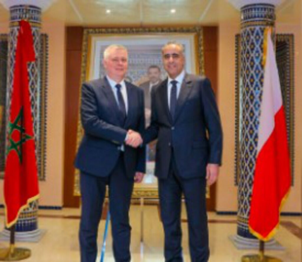 Abdellatif Hammouchi, a reçu à Rabat le ministre polonais chargé de la Coordination des services spéciaux, Tomasz Siemoniak.